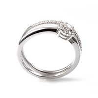 Anello Davite & Delucchi Donna in Oro bianco Diamante AA0306080S-14 - AA0306080S-14